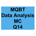 MQBT Data Analysis MC Detailed Solution Question 14